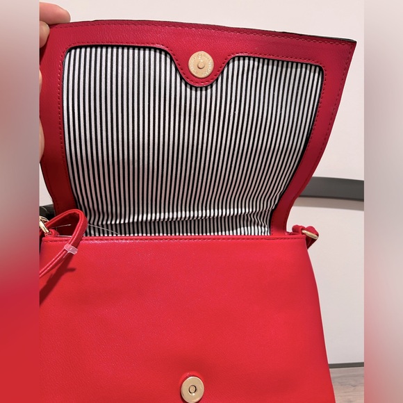 Christian Siriano Red Ladies Handbag With Double Straps - Picture 2 of 9
